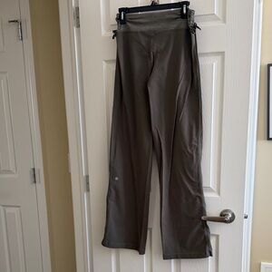 lululemon athletica Olive-Taupe Wide Leg Drawstring Pants